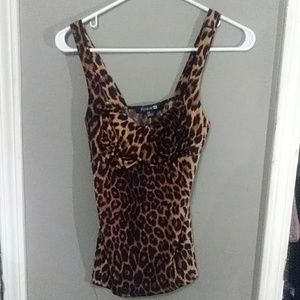 Cheatah print tank top